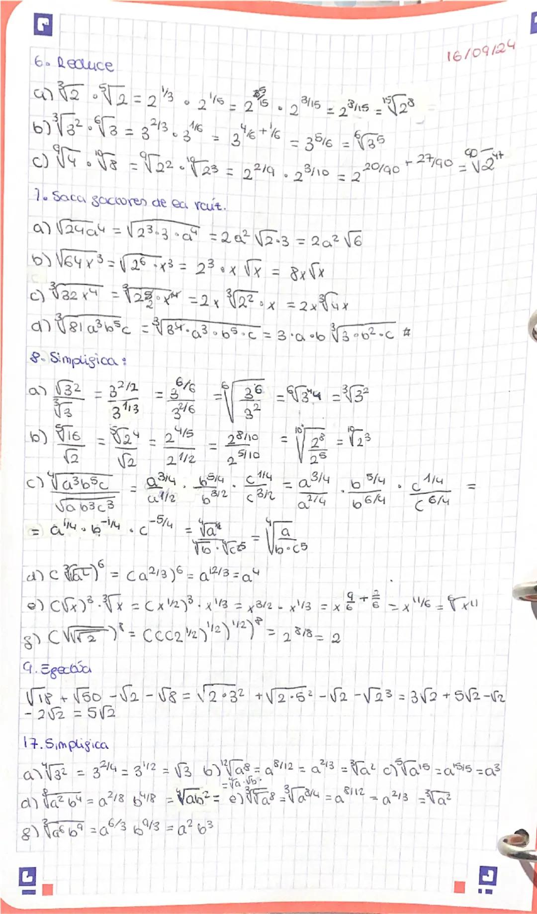 # TEMA 1 - POTENCIAS, RAÍCES Y COGARITHOS.

## I. - POTENCIAS Y RAÍCES
### 1.1 - DEFINICIÓN

$b^n = a$ $\sqrt[n]{a} = b$ Ejemplos: $5^3 = 12