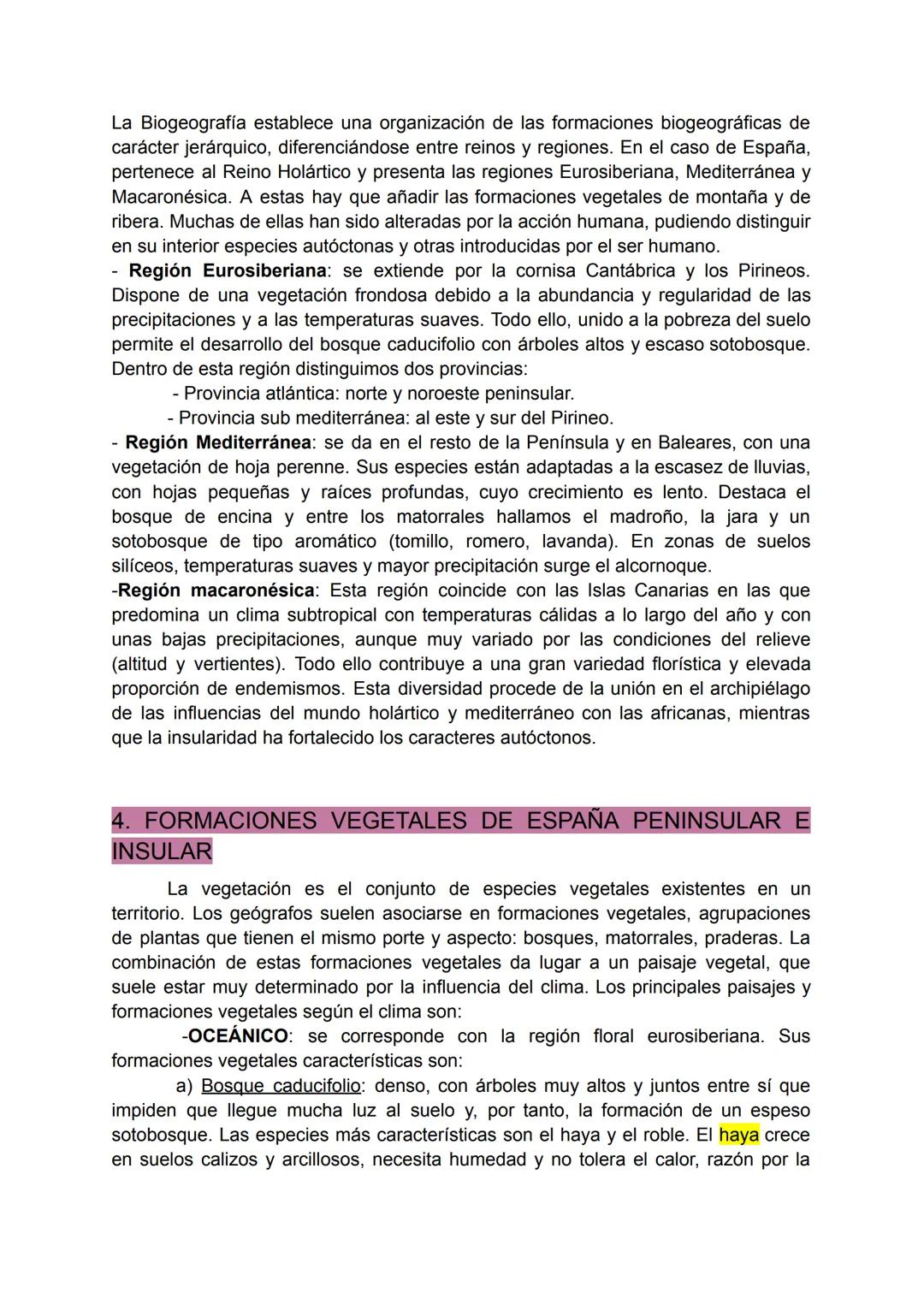 # TEMA 5: LAS REGIONES BIOGEOGRÁFICAS DE ESPAÑA

1.INTRODUCCIÓN

La biogeografía es la ciencia que estudia la distribución de los seres vivo