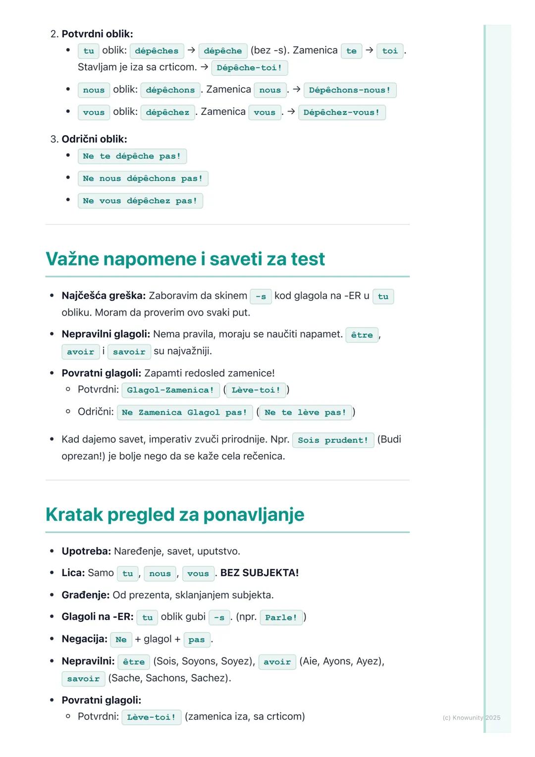 # Imperativ

## Uvod u imperativ

Imperativ je glagolski način koji koristimo da izrazimo naređenje, savet,
uputstvo ili molbu. U suštini, t