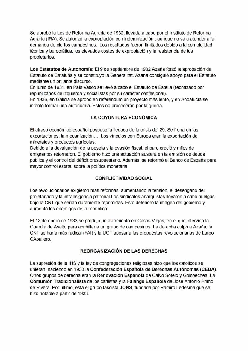 2º República
El 30 de enero de 1930, Primo de Rivera dimitió por la pérdida del apoyo popular, y Dámaso
Berenguer fue el encargado de formar
