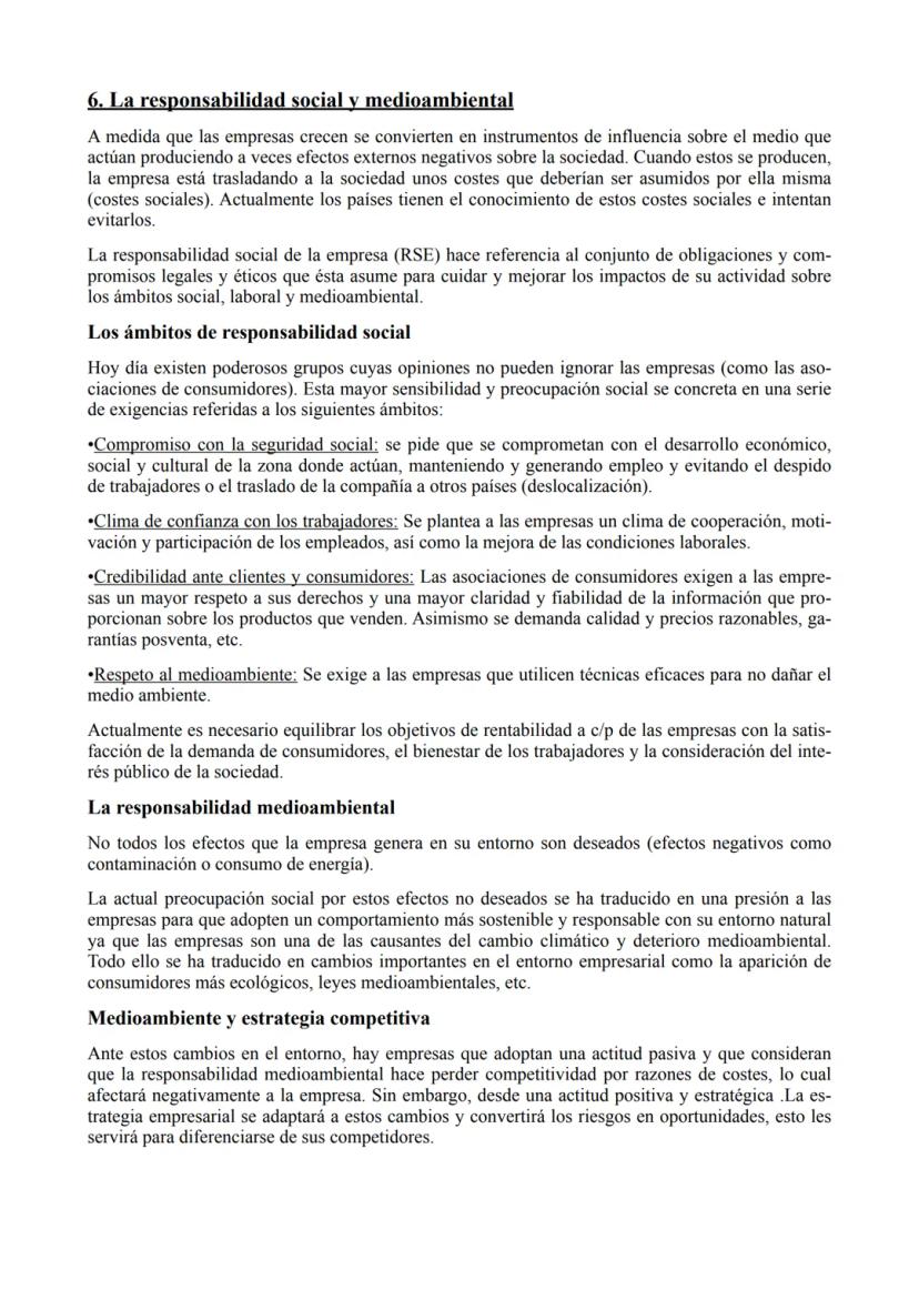 TEMA 3: ENTORNO Y ESTRATEGIA DE LA EMPRESA
1. Entorno de la empresa
- Entorno general: marco global o conjunto de factores y circunstancias 