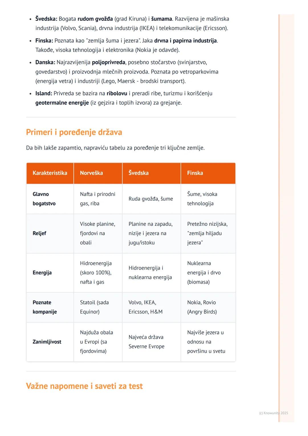 # Severna Evropa

Opšte odlike Severne Evrope

Severna Evropa je regija na severu evropskog kontinenta. Obuhvata Skandinavsko
poluostrvo, po