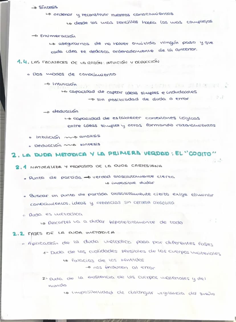 # Descartes

- Obras filosóficas destacadas
  - *Discurso del método*
  - *Meditaciones metafísicas*
  - *Reglas para la dirección del espír
