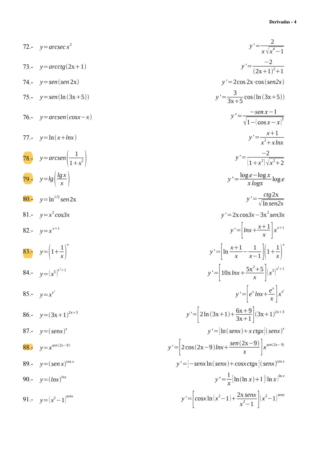 1º Bachillerato CNS
FUNCIÓN
1.- y=3
2.- y=x+5
3.- y=x²
4.- y=x²-x³
5.- y=2x¹
6.- y=ax+b
7.- y=5x-2
8.- y=a³
9.- y=ax²+bx+c
10.- y=x(x-1)
11.
