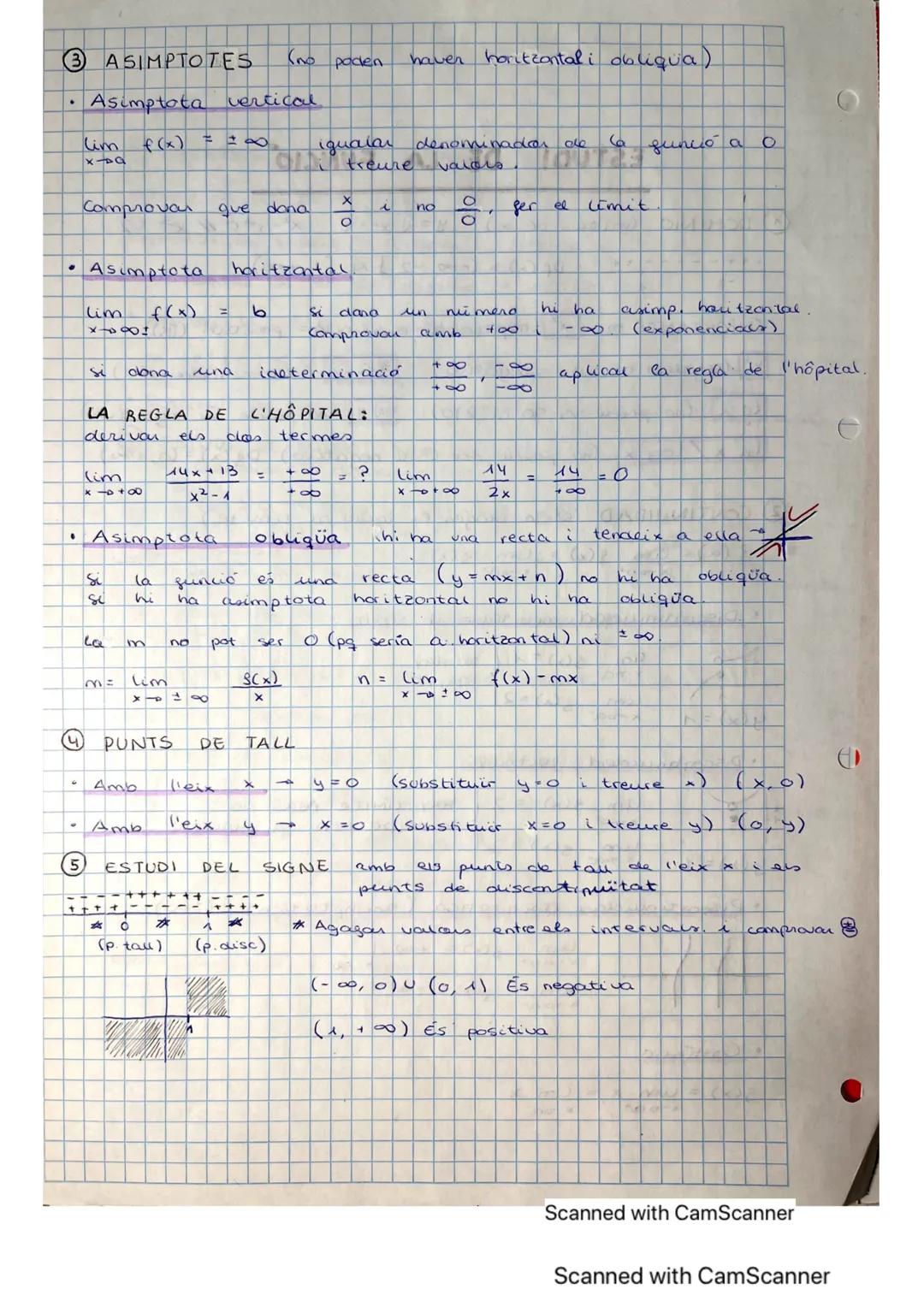 # ESTUDI DE LA FUNCIÓ

DOMINIO (valores de x) y = $\sqrt{x²-4}$ $x²-4=0$ // x=12

+++

-2

++

2

+++

Df (x) = (-00, -2] [2,+00)

IMPORTANT