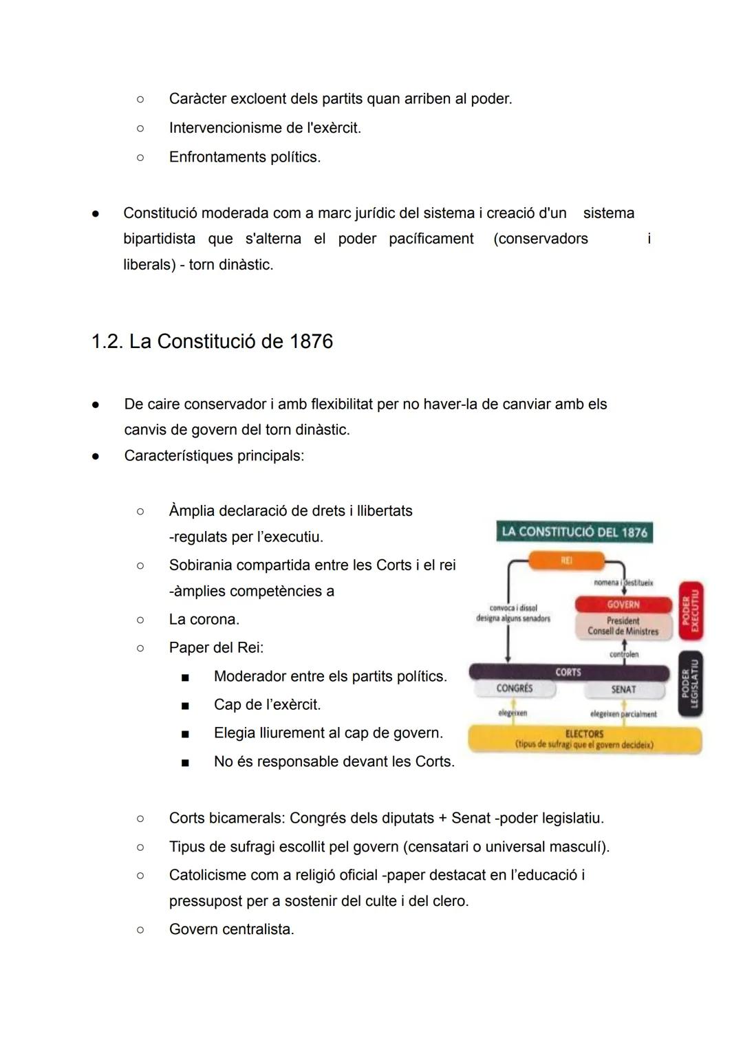 La Restauració borbònica (1875-1902)
1. Les claus d'un nou sistema polític
1874 El futur Alfons XII fa públic des de l'exili el Manifest de 