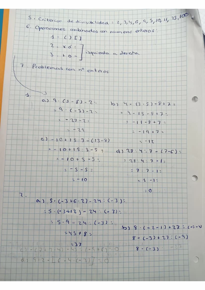 APUNTES
CRITERIOS DE DIVISIBILIDAD:
Divisible entre 2: si termina ch 0 o cígra par.
Diviside entrez si la suma de sus cigras da 3,6,9.
Divis