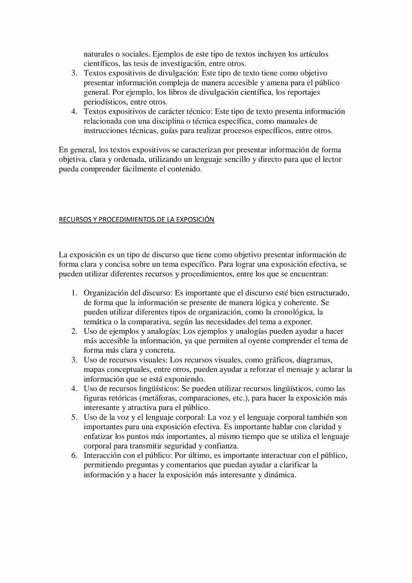 TEXTOS EXPOSITIVOS Y ARGUMENTATIVOS
Los textos expositivos y argumentativos son dos tipos de textos que se utilizan en
diferentes contextos 