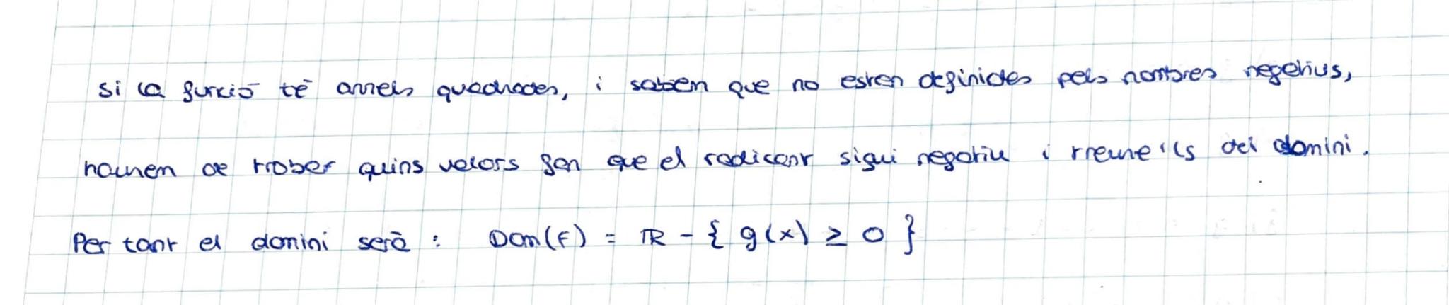 # 5 LES FUNCIONS

CONCEPTE DE FUNCIÓ

una sunció es una correspondència, a cada valor del primer conjunt i correspon in
valor del segon conj