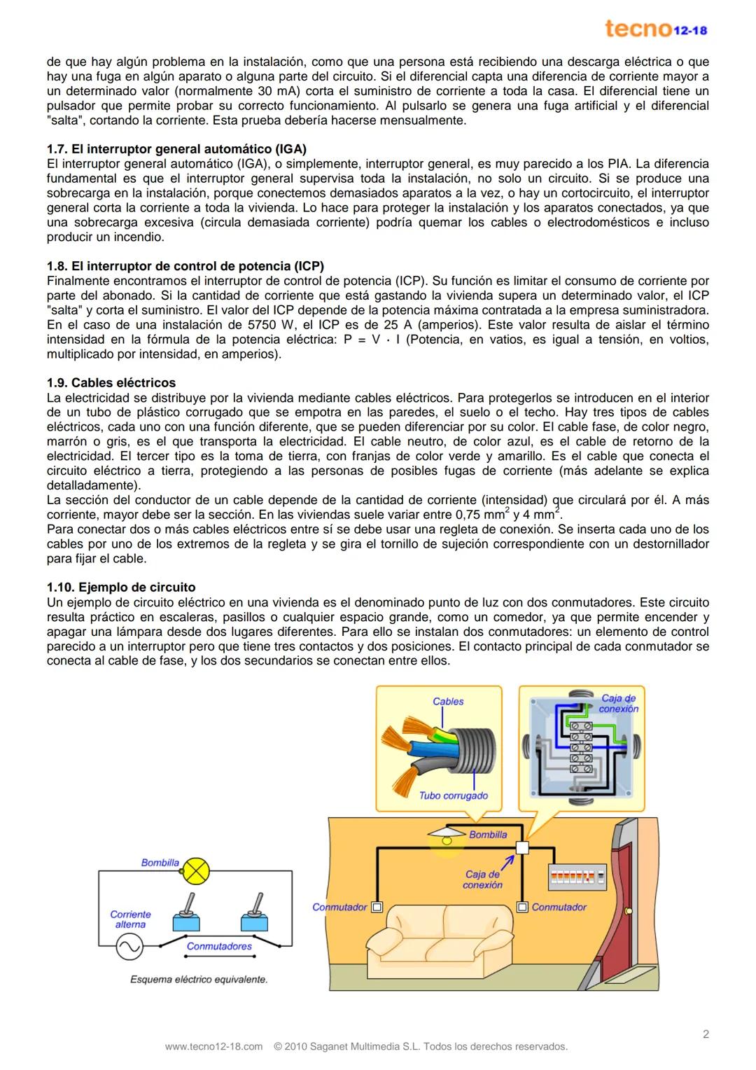 tecno12-18

# Instalaciones en viviendas

Versión 1.0

Índice:

1. La instalación eléctrica 1
2. La instalación de agua 3
3. La instalación 