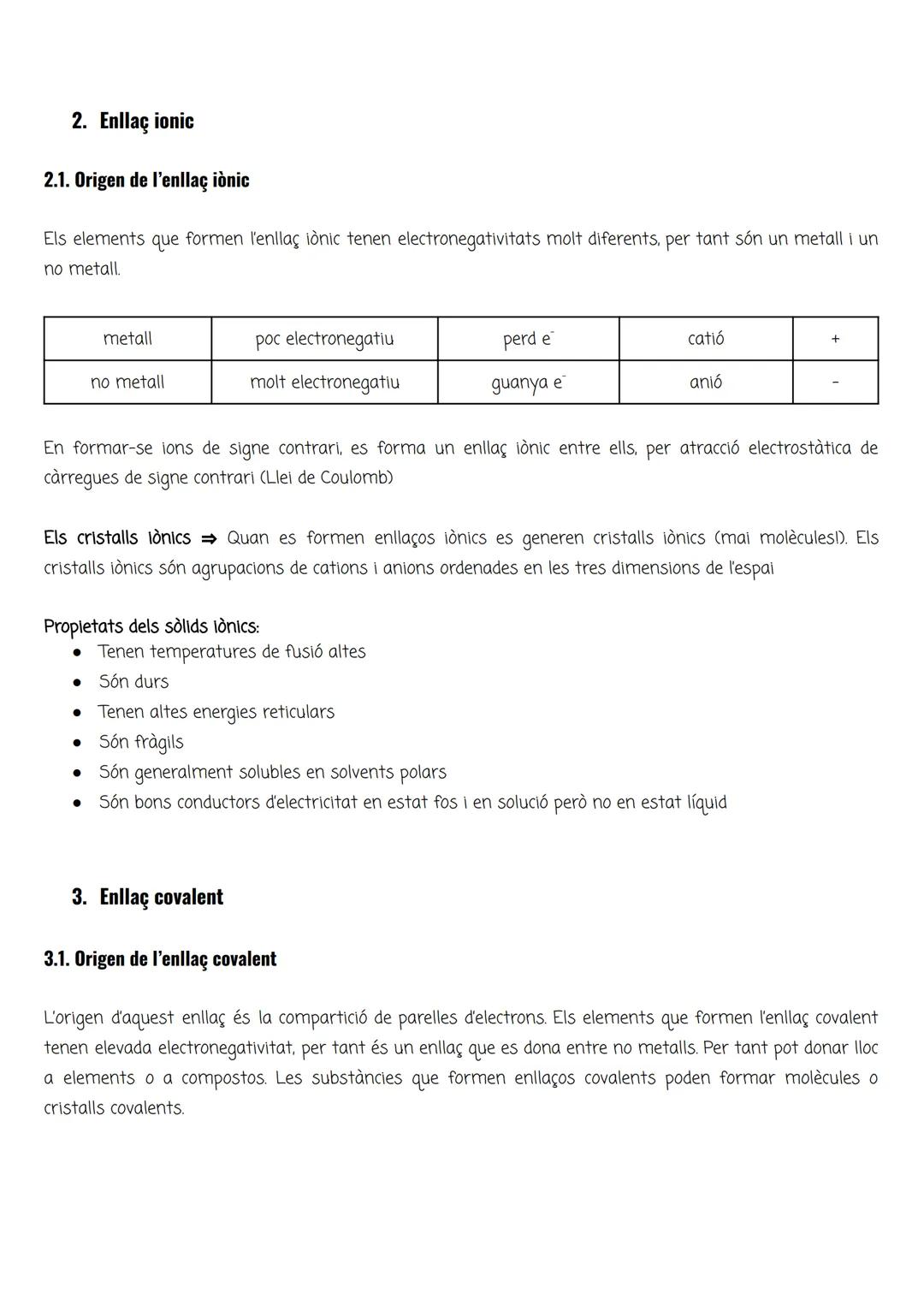 # EXAMEN TRIMESTRAL QUÍMICA - TRI 2

1.  Introducció a l'enllaç químic

Enllaç químic Unió entre àtoms per formar estructures (molècules o c