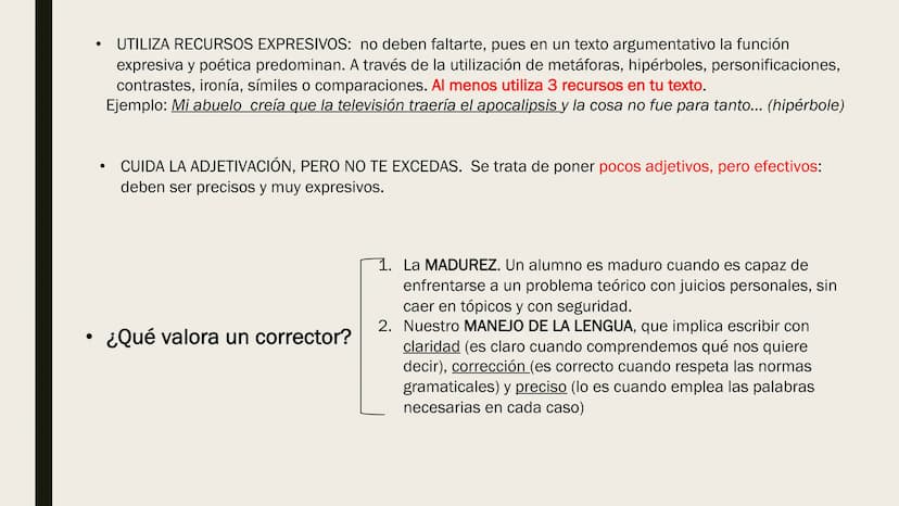 ELABORAR TEXTO
ARGUMENTATIVO
EVAU 2020 Pregunta 3 del examen: Exprese su opinión razonada acerca de... y/o razone...
ESTRUCTURA
Espacio: apr