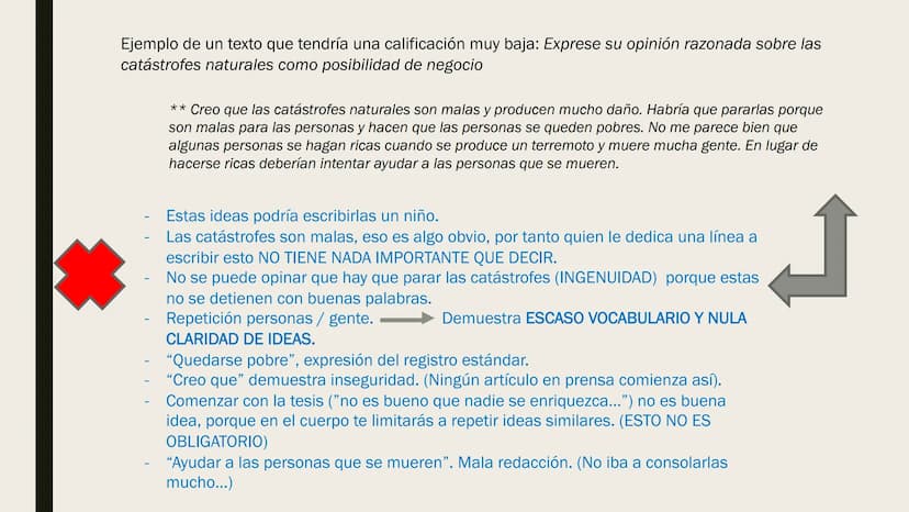 ELABORAR TEXTO
ARGUMENTATIVO
EVAU 2020 Pregunta 3 del examen: Exprese su opinión razonada acerca de... y/o razone...
ESTRUCTURA
Espacio: apr