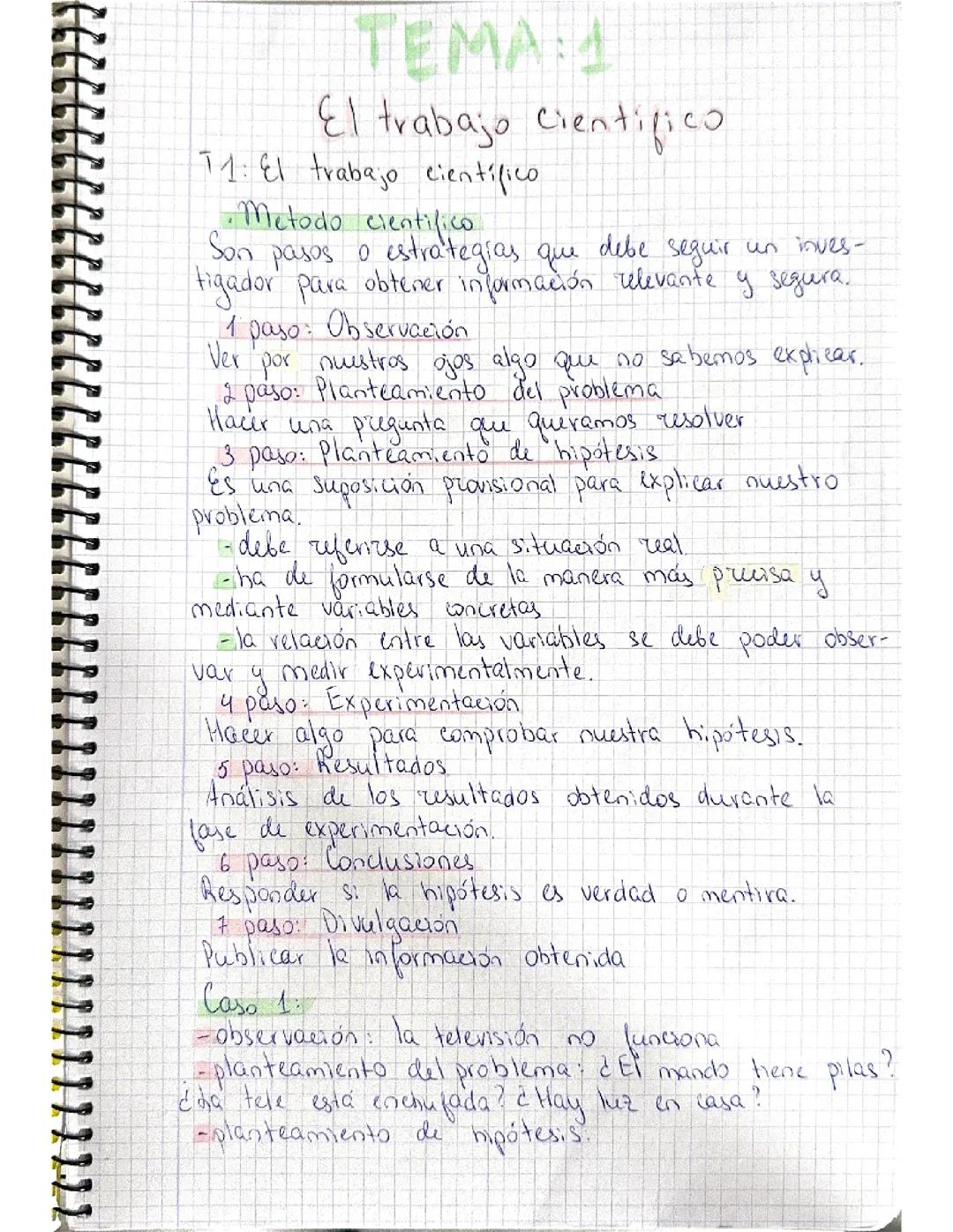 Física y Química 3ºESO. Tema 1: Método científico