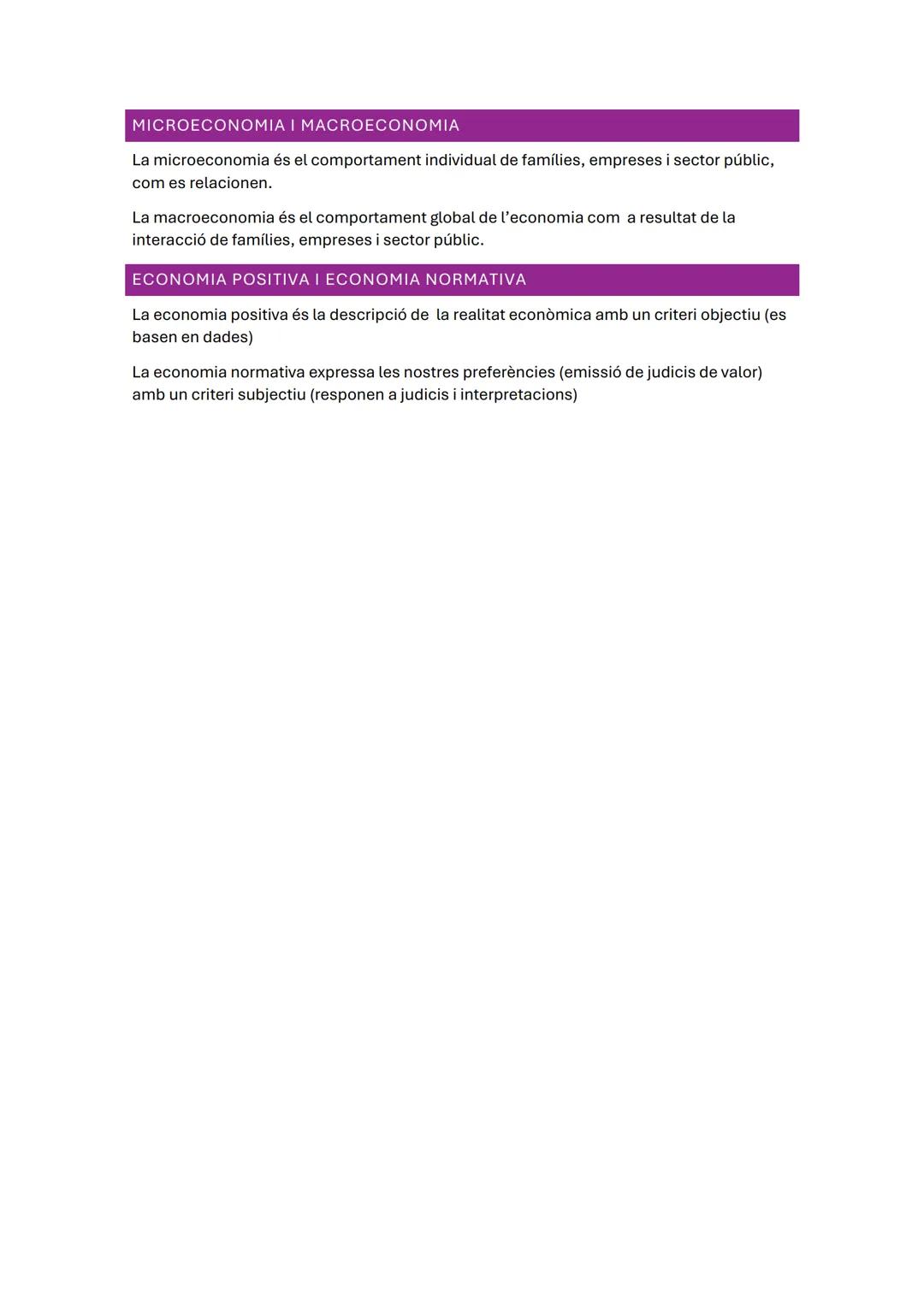# ECONOMIA: LA CIÈNCIA DE LES
# DECISIONS

1. QUÈ ÉS L'ECONOMIA

LES NECESSITATS

Una necessitat és la sensació de carència d'alguna cosa, u