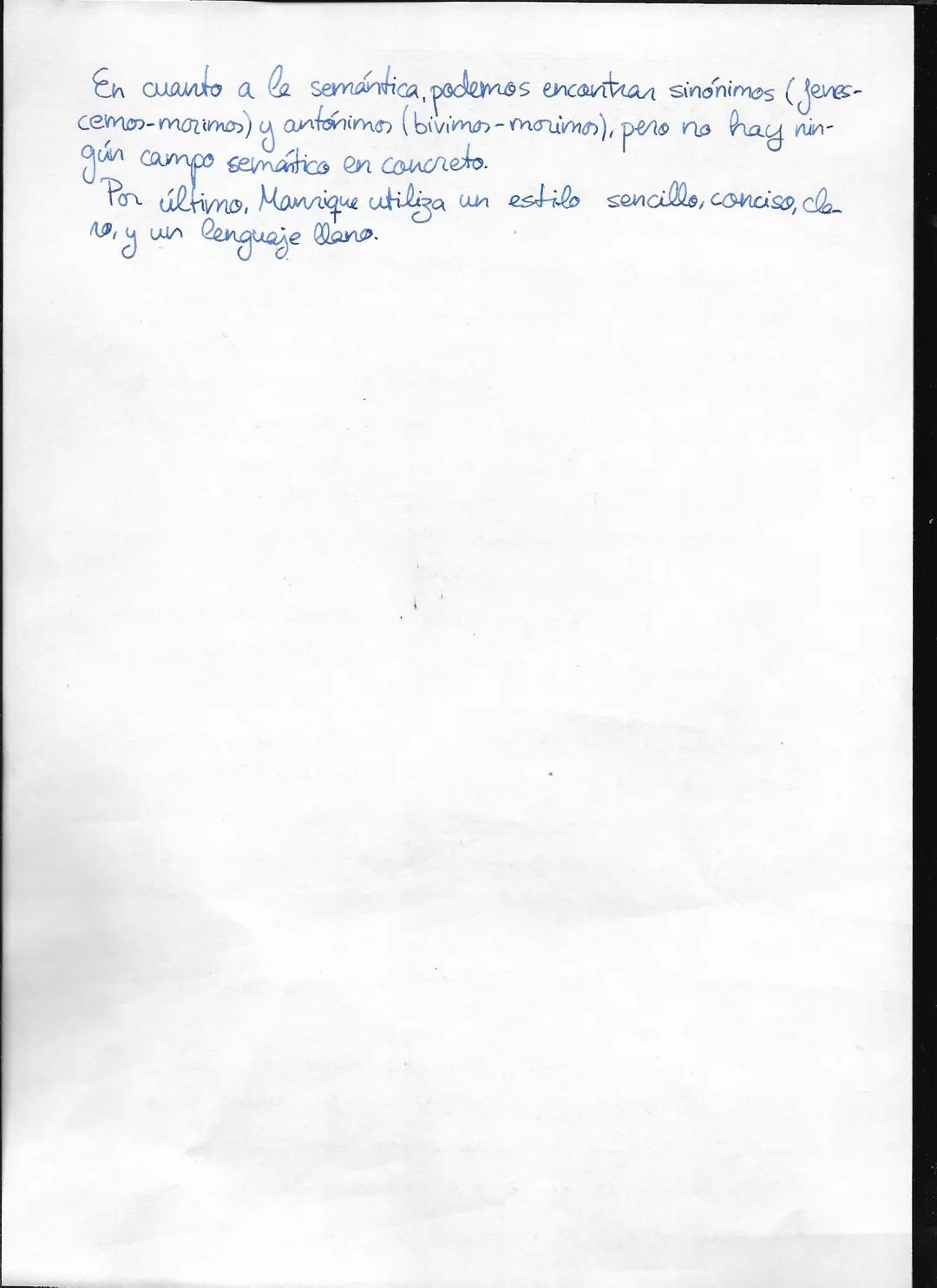 Comentario de la
caple [V].
Esta capla pertenece a la obra Coplas a la muerte de su
padre del autor Jorge Manrique. Esta obra se compone de
