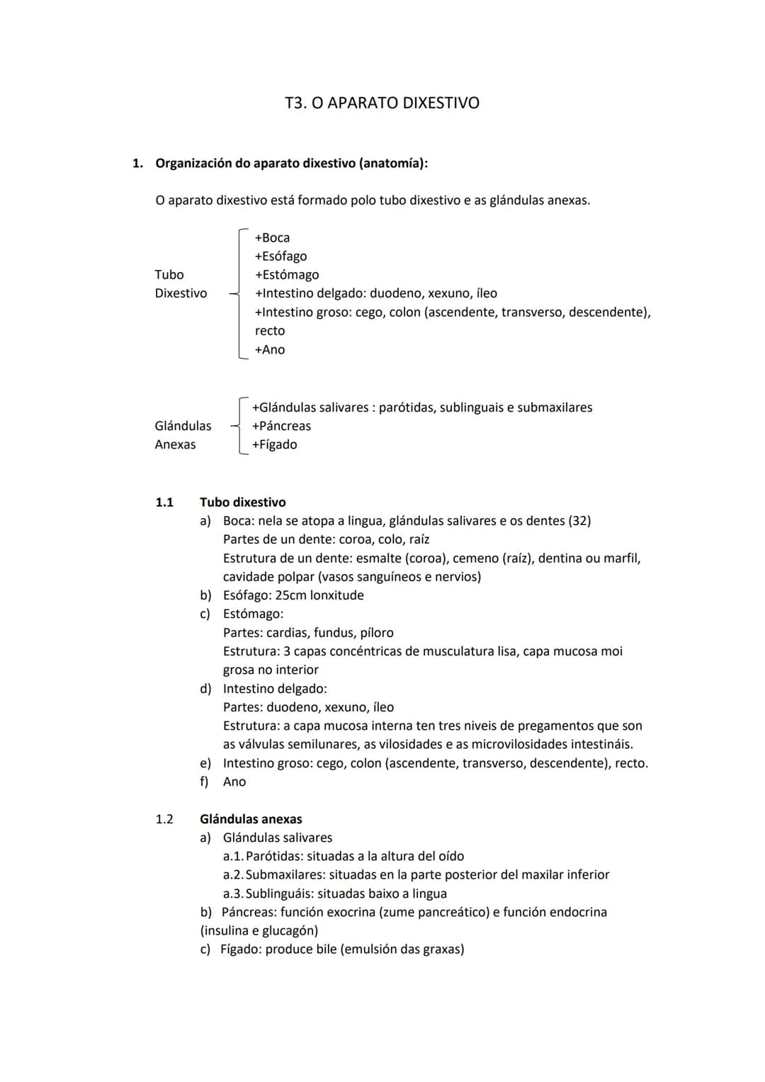 <h3 id="partesdelaparatodigestivo">Partes del aparato digestivo</h3>
<p>El aparato digestivo está formado por dos partes principales: el tub