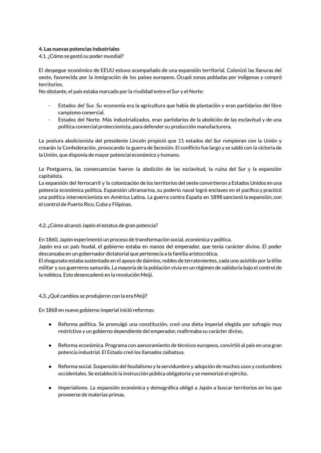 1.6 La Segunda Revolución Industrial
1. Las claves de la segunda industrialización
1.1. ¿Qué novedades hubo?
Se basó en nuevas fuentes de en