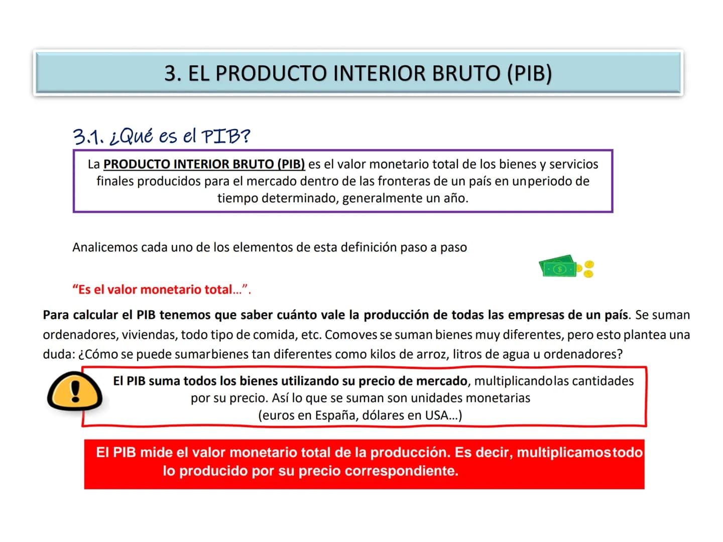 TEMA 8. LOS INDICADORES ECONÓMICOS
1. Perspectiva global de la economía
1.1. ¿Qué es la macroeconomía?
1.2. Los problemas macroeconómicos
2.