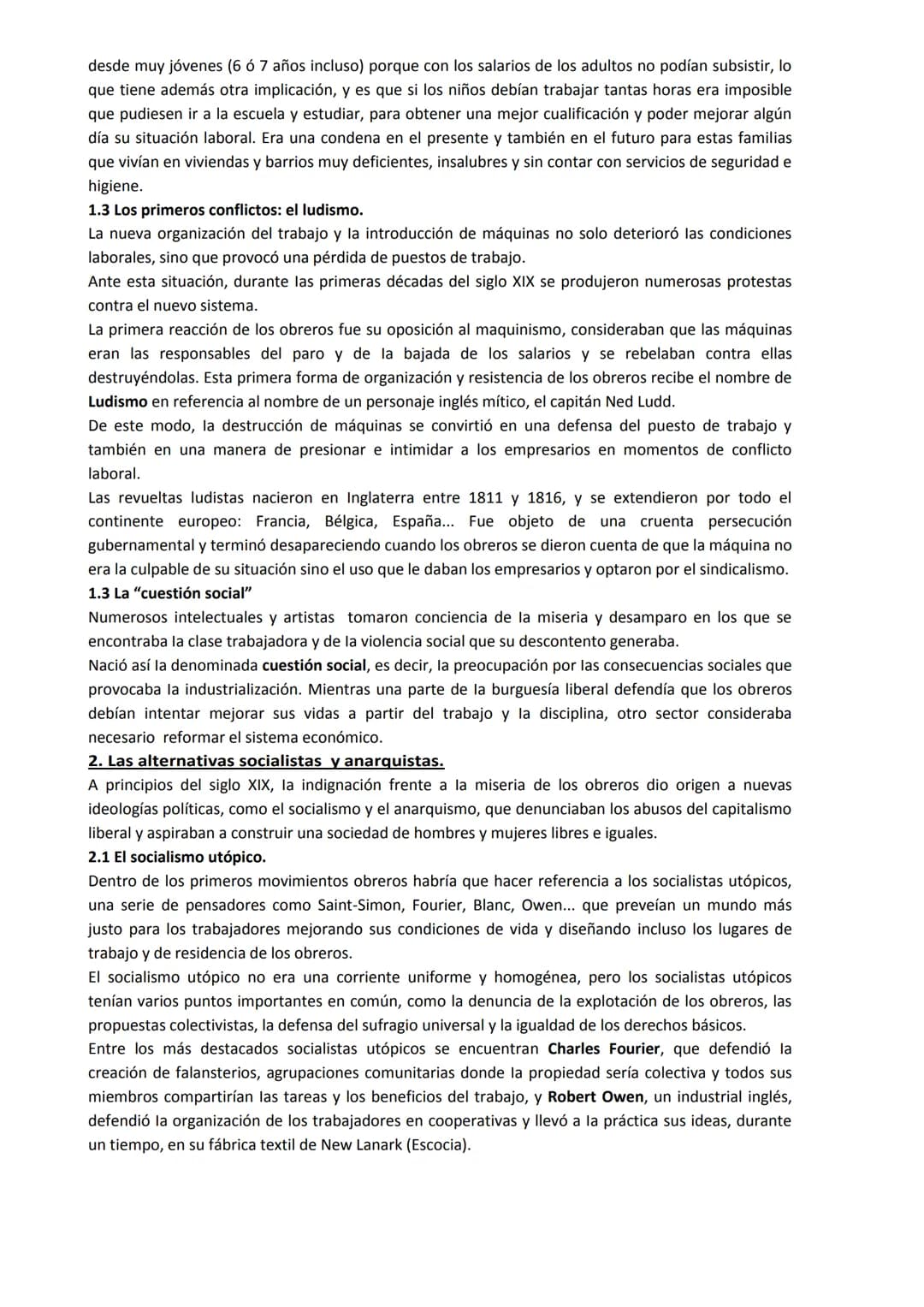 TEMA 4: EL MOVIMIENTO OBRERO (1800-1914)
0.Introducción.
El movimiento obrero surgió a raíz de la situación política y social creada por la 
