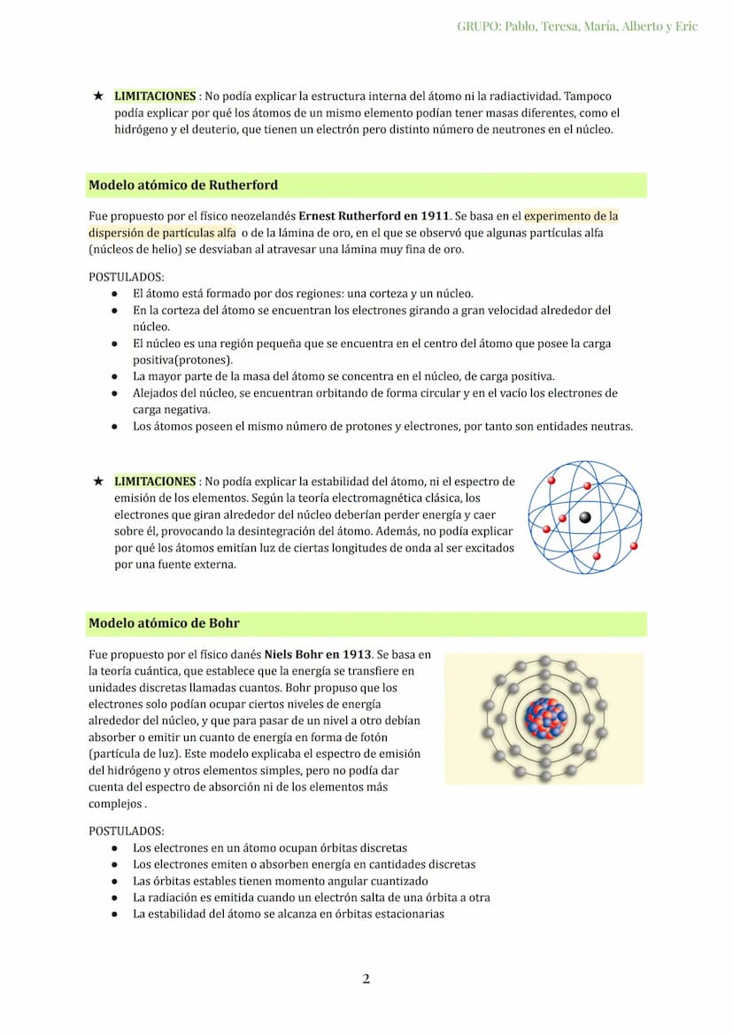 La evolución histórica y las limitaciones de los diferentes modelos atómicos son temas muy interesantes y
relevantes para la ciencia.
A cont