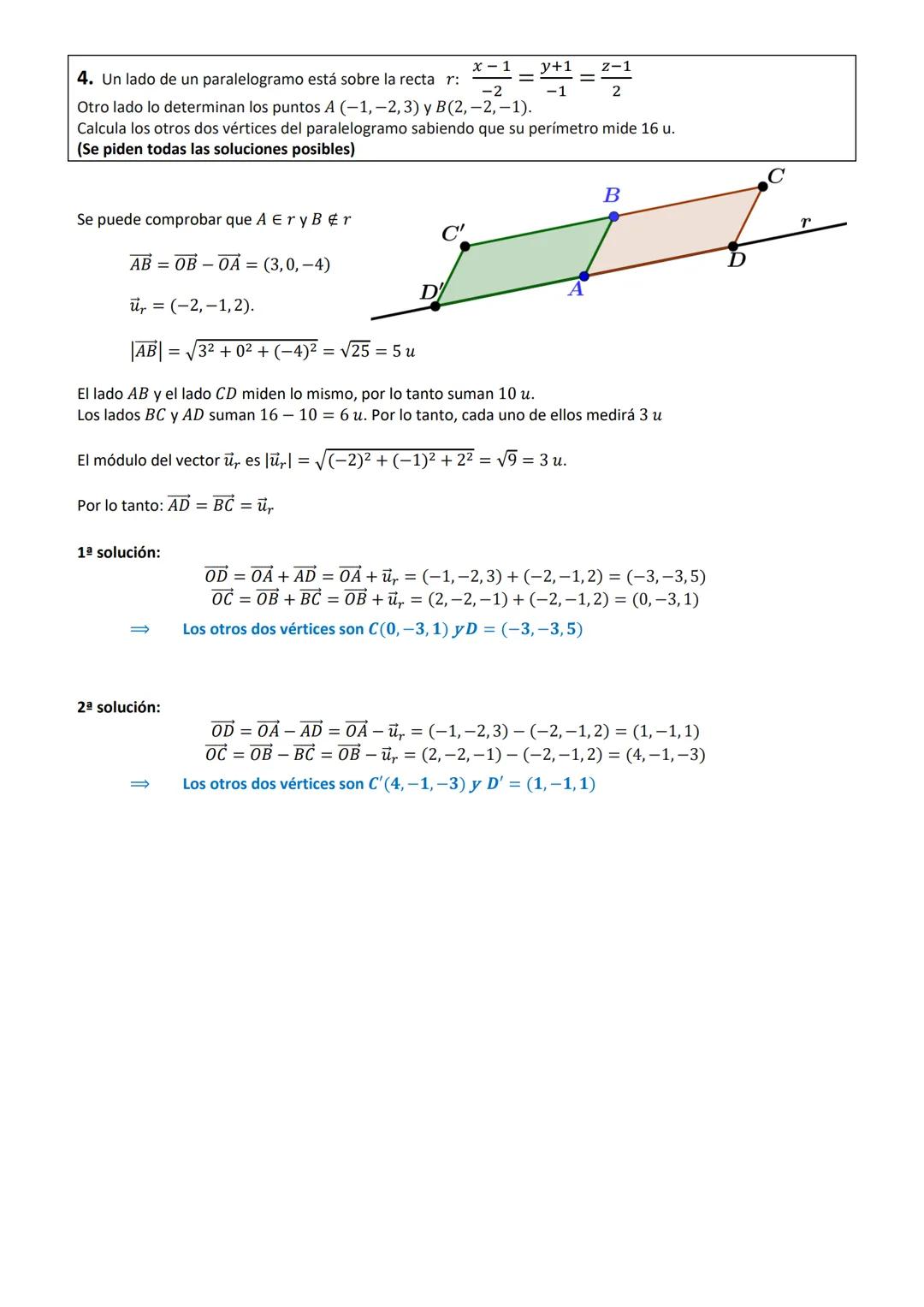 Departamento del
LES Matemáticas
GARCILASO
DE LA VEGA
1. Dados los vectores de de R³: ₁ (1, 1, 2), ū₂ (2, 5, 1), ū3 (0, 1, 1) y ₁ (−1, 1, 0)