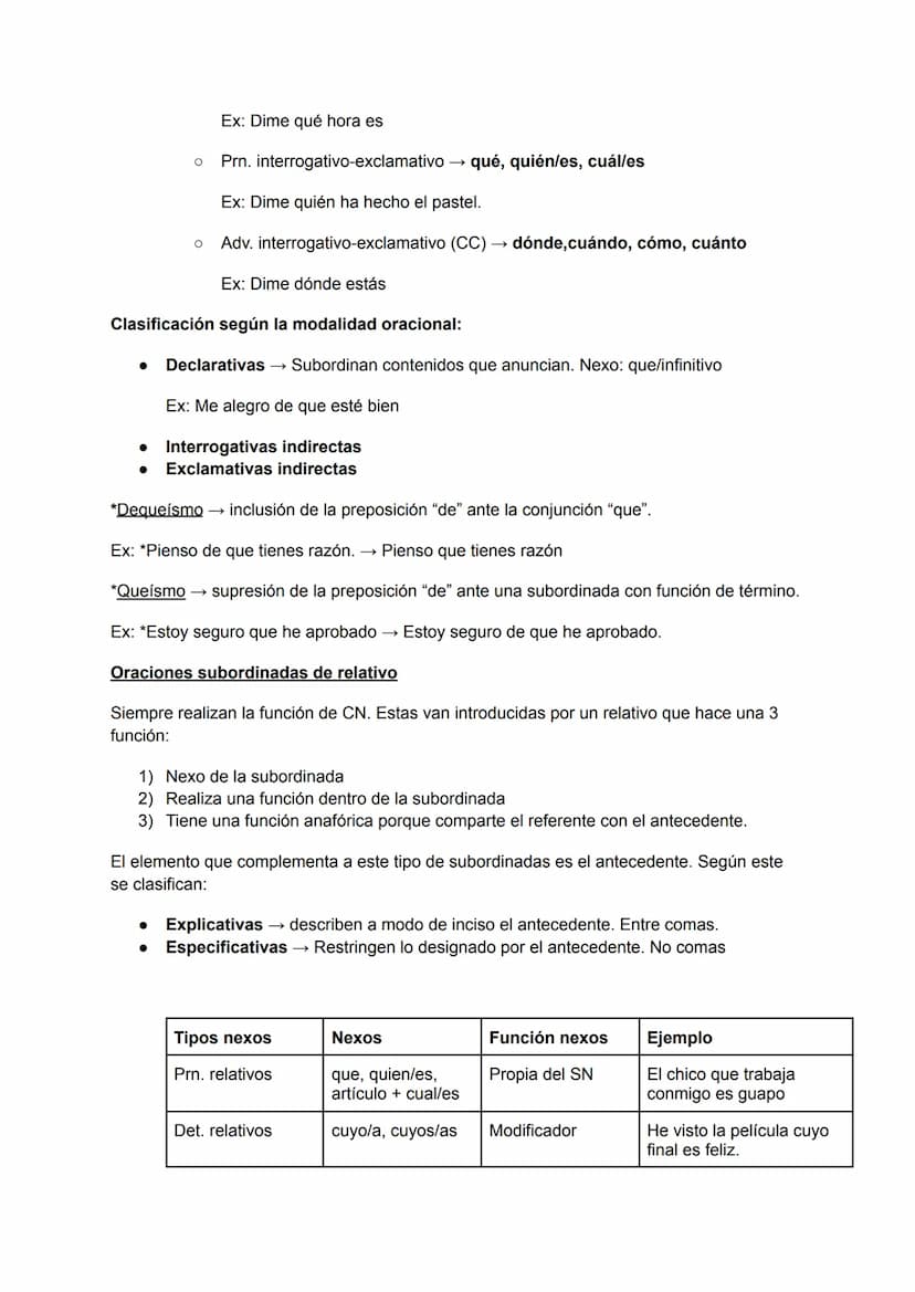 ORACIÓN COMPUESTA
Oraciónes coordinantes
Oraciones unidas mediante nexos que mantienen una independencia sintáctica. Van unidas
mediante un 