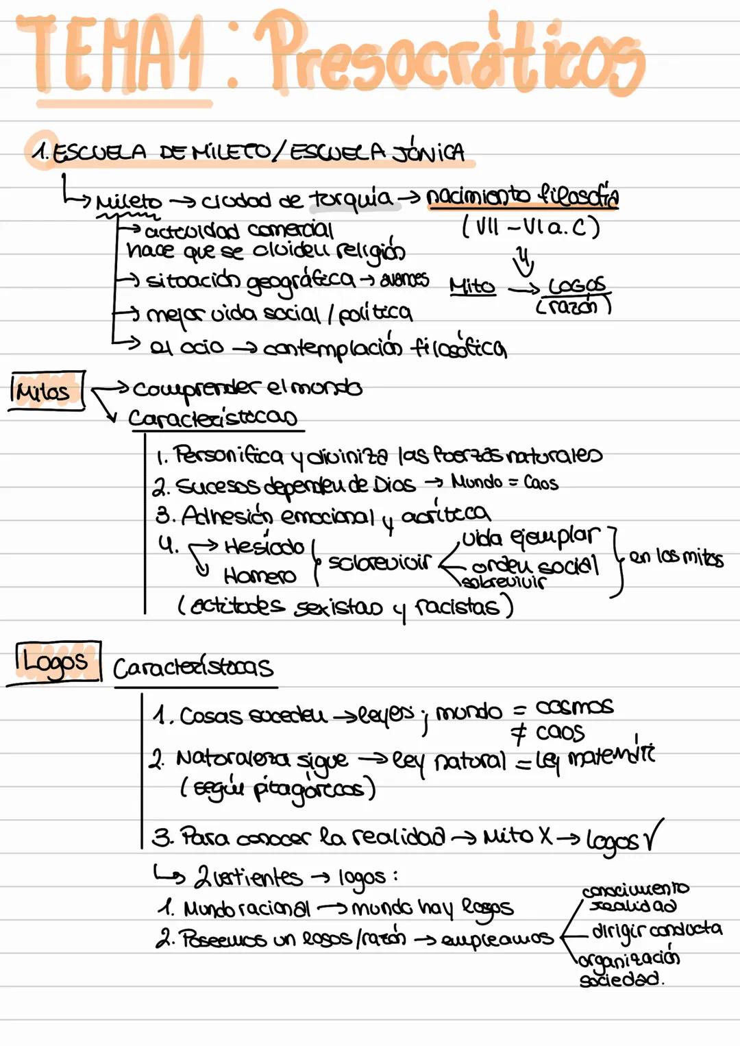 Introducción a los Presocráticos y Sócrates