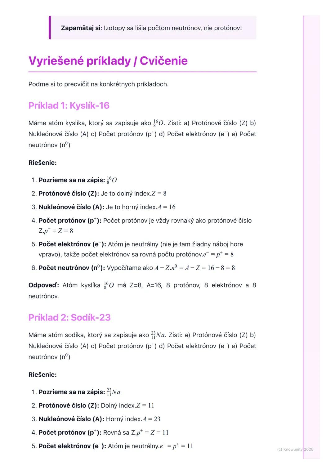 # Protónové a nukleónové číslo

## Prehľad / Úvod

Dnes si zopakujeme veľmi dôležité veci o atómoch, ktoré musíme vedieť na
skúšku z chémie.