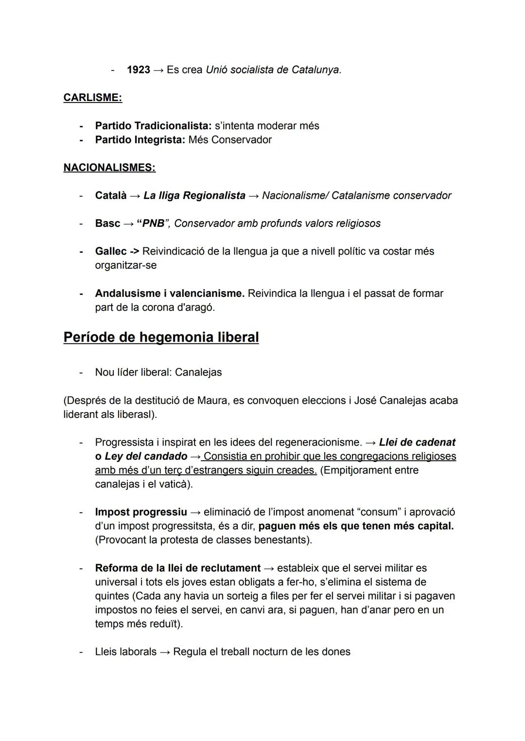 CRISI DE LA RESTAURACIÓ: (tema 8 del libro)
Pag 137, cuadro azul
Acords de l'assemblea obrera de Terrassa (1 juliol 1909)
La guerra al Marro