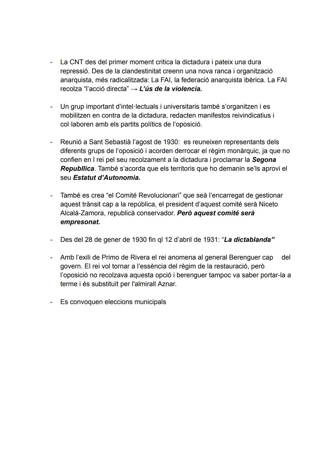 CRISI DE LA RESTAURACIÓ: (tema 8 del libro)
Pag 137, cuadro azul
Acords de l'assemblea obrera de Terrassa (1 juliol 1909)
La guerra al Marro