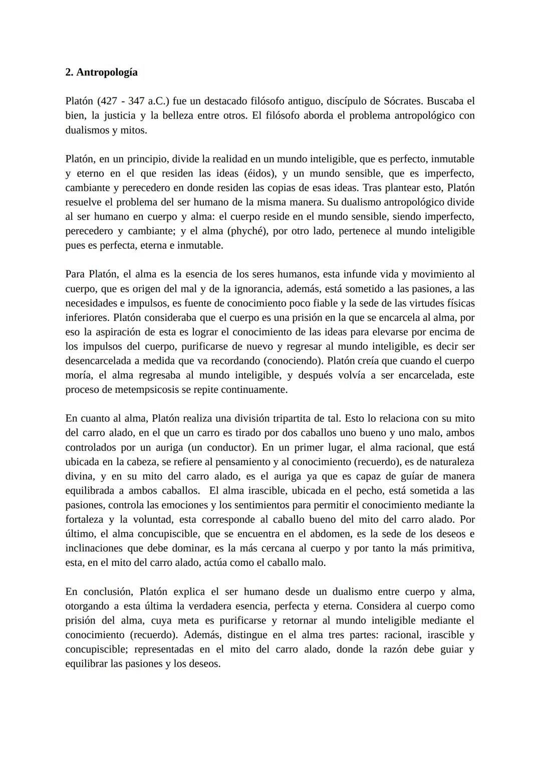 # 1. Realidad y conocimiento

Platón (427-347 a.C.) fue un destacado filósofo antiguo, discípulo de Sócrates. Buscaba el
bien, la justicia y