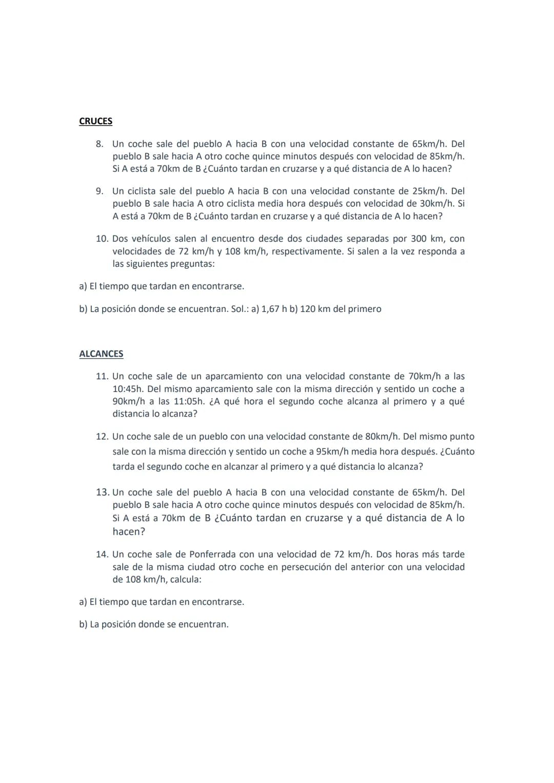FYQ 3º ESO 2020 21
FICHA 1. MRU
Para resolver los ejercicios:
Eje de coordenadas
Eje de trabajo, tipo de movimiento y ecuación.
Diagrama de 