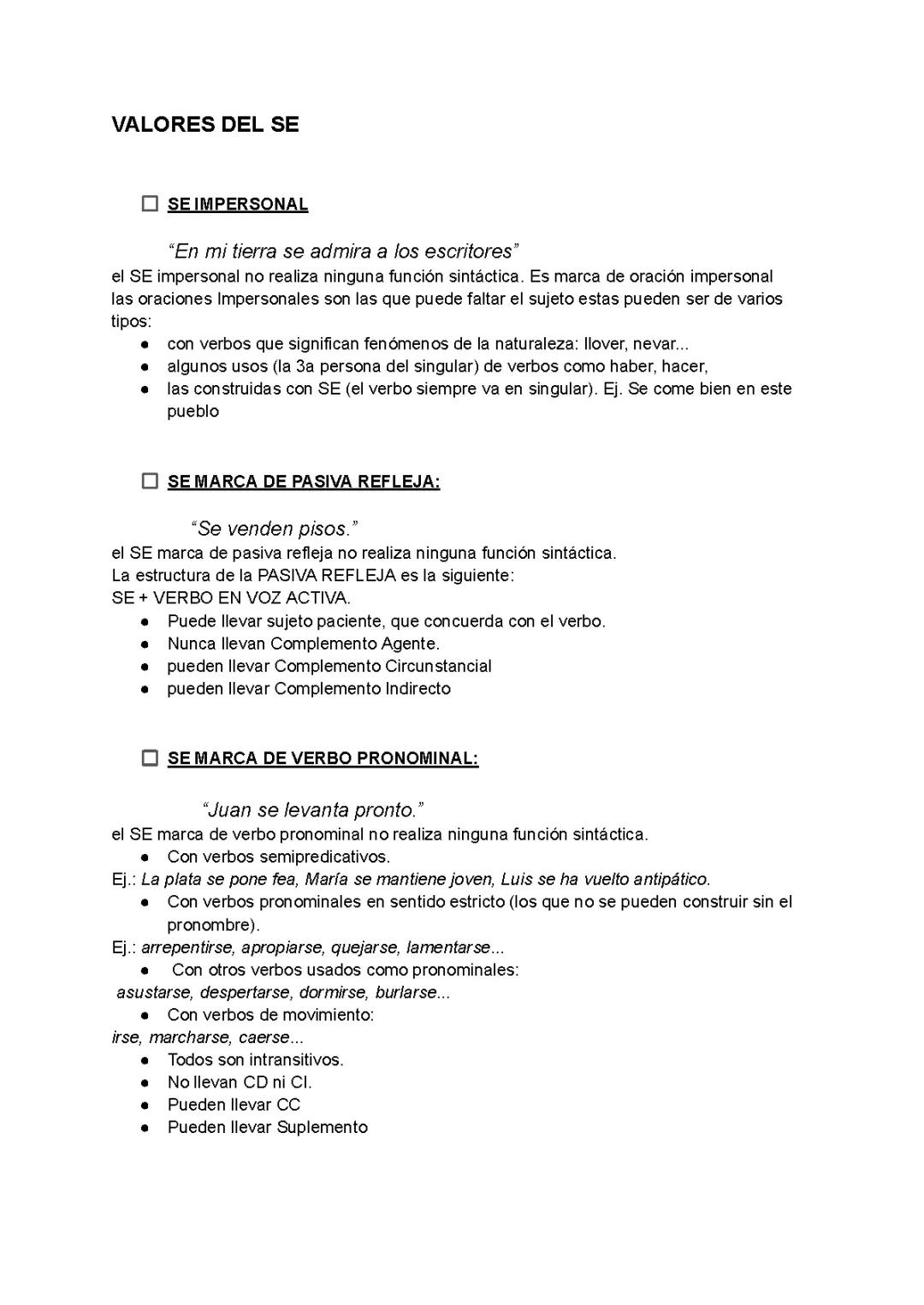 Aprende con Ejemplos: Se Impersonal y Pasiva Refleja