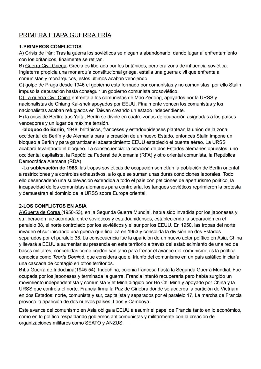 GUERRA FRÍA
Es el periodo de las relaciones internacionales 1945-1991 marcadas por la rivalidad surgida tras la IIGM
entre EEUU y la URSS, s