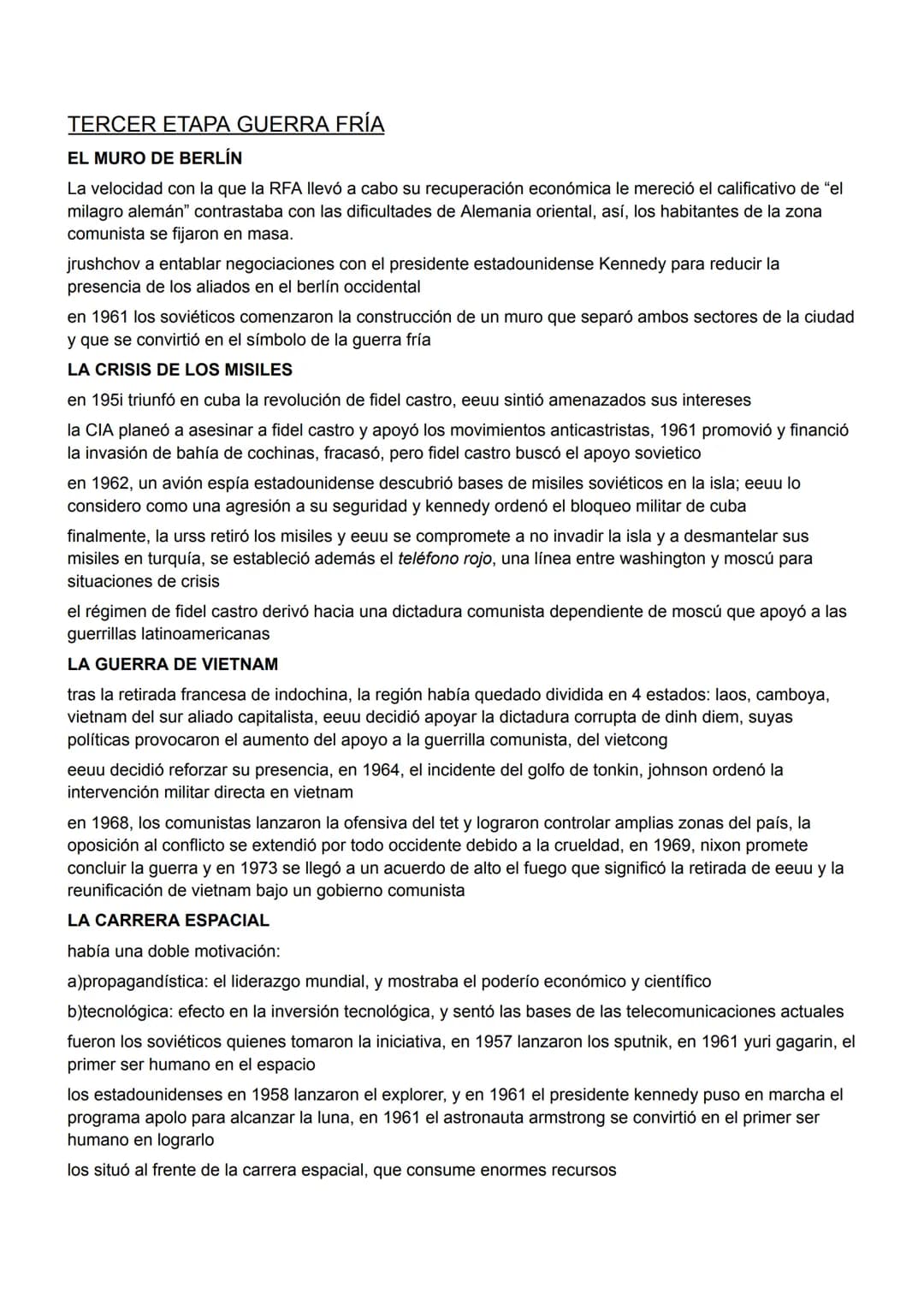 GUERRA FRÍA
Es el periodo de las relaciones internacionales 1945-1991 marcadas por la rivalidad surgida tras la IIGM
entre EEUU y la URSS, s