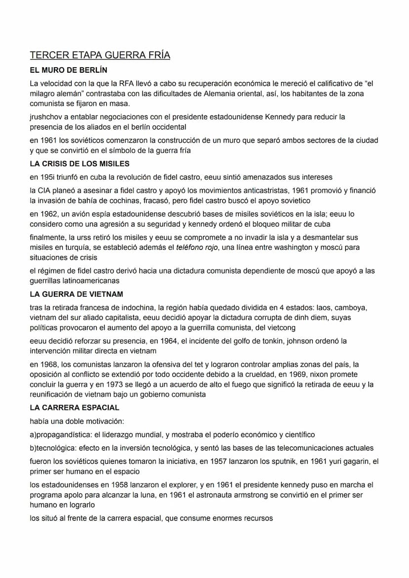 GUERRA FRÍA
Es el periodo de las relaciones internacionales 1945-1991 marcadas por la rivalidad surgida tras la IIGM
entre EEUU y la URSS, s