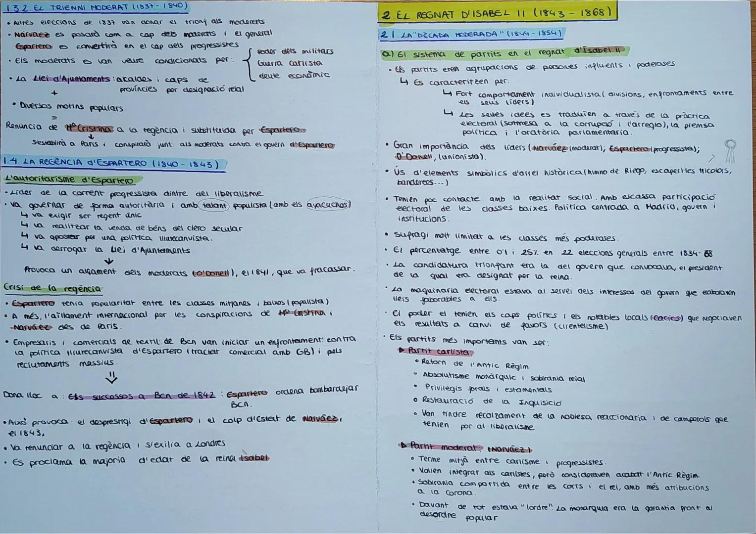 T2. EL REGNAT
D'ISABEL II
1.L'ETAPA DE LES REGÈNCIES (1833-1843)
1.1 LA 1 GUERRA CARLINA (1833-1839)
a) Ee conflicte dinàstic.
-
Successió F