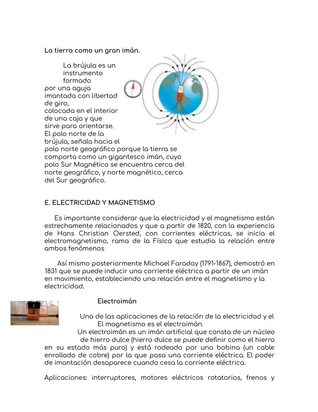 ELECTRICIDAD Y MAGNETISMO
A. LA CARGA ELÉCTRICA EN LOS ÁTOMOS DE LA MATERIA.
La materia está constituida por partículas pequeñísimas,
llamad