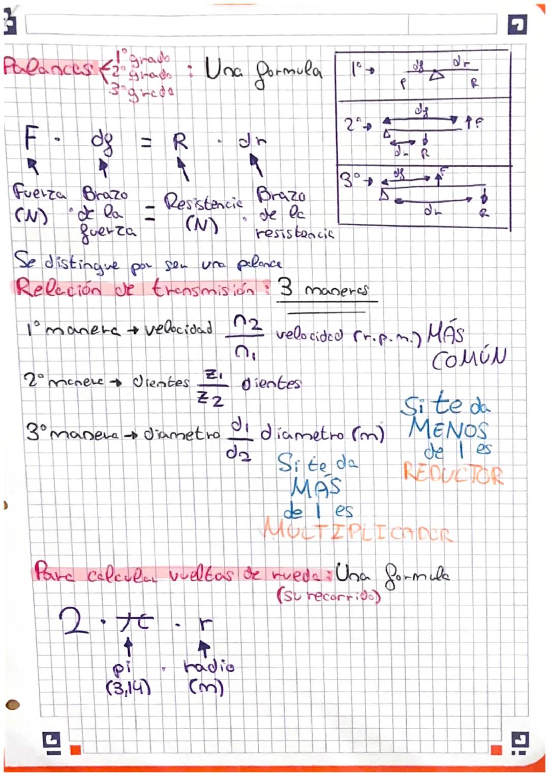 # FORMULAS:

Z$\rightarrow$Dientes
$\rightarrow$Velocit
d$\rightarrow$Diametro
ReRado
Ruedas dentadas (de ftación an aders): Una formula

Zi