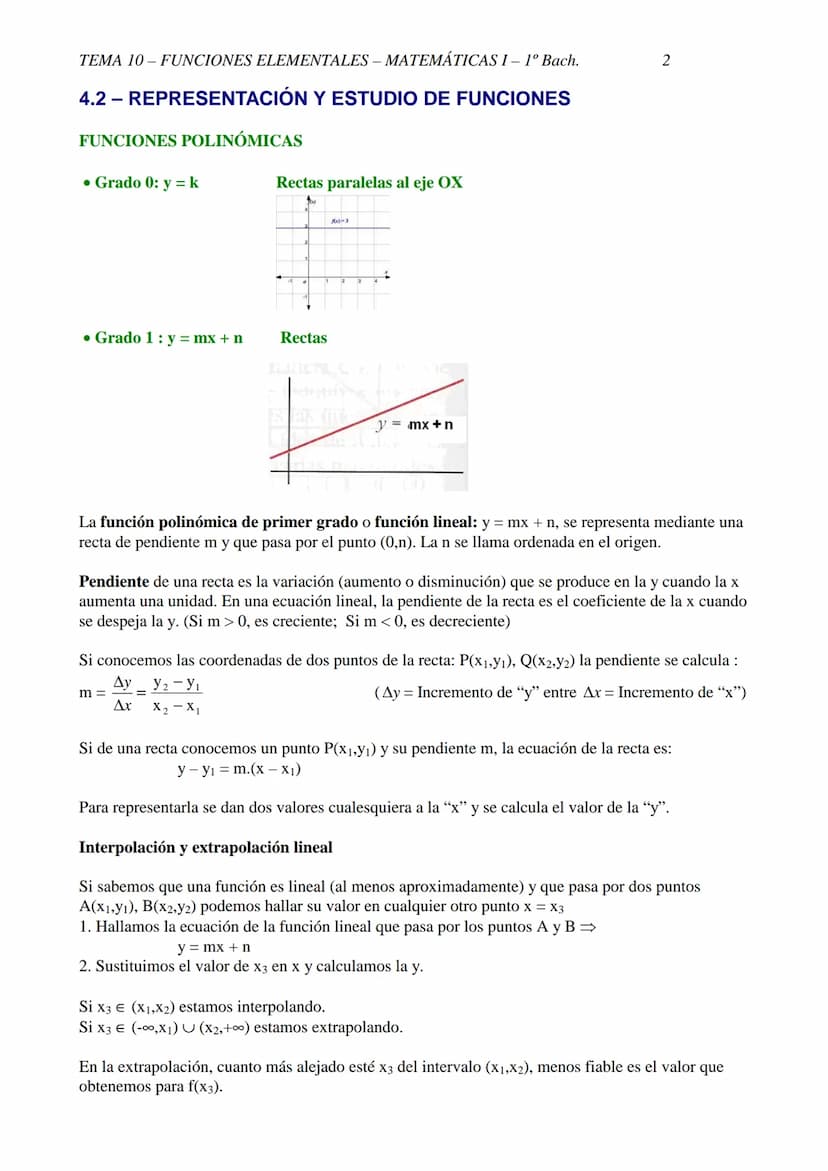 TEMA 10-FUNCIONES ELEMENTALES - MATEMÁTICAS I- 1º Bach.
TEMA 10 - FUNCIONES ELEMENTALES
10.1 CONCEPTO DE FUNCIÓN
DEFINICIÓN: f es una funció