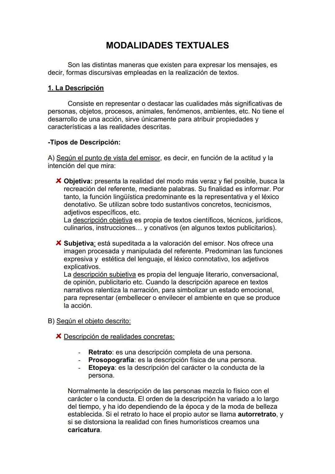 MODALIDADES TEXTUALES
Son las distintas maneras que existen para expresar los mensajes, es
decir, formas discursivas empleadas en la realiza