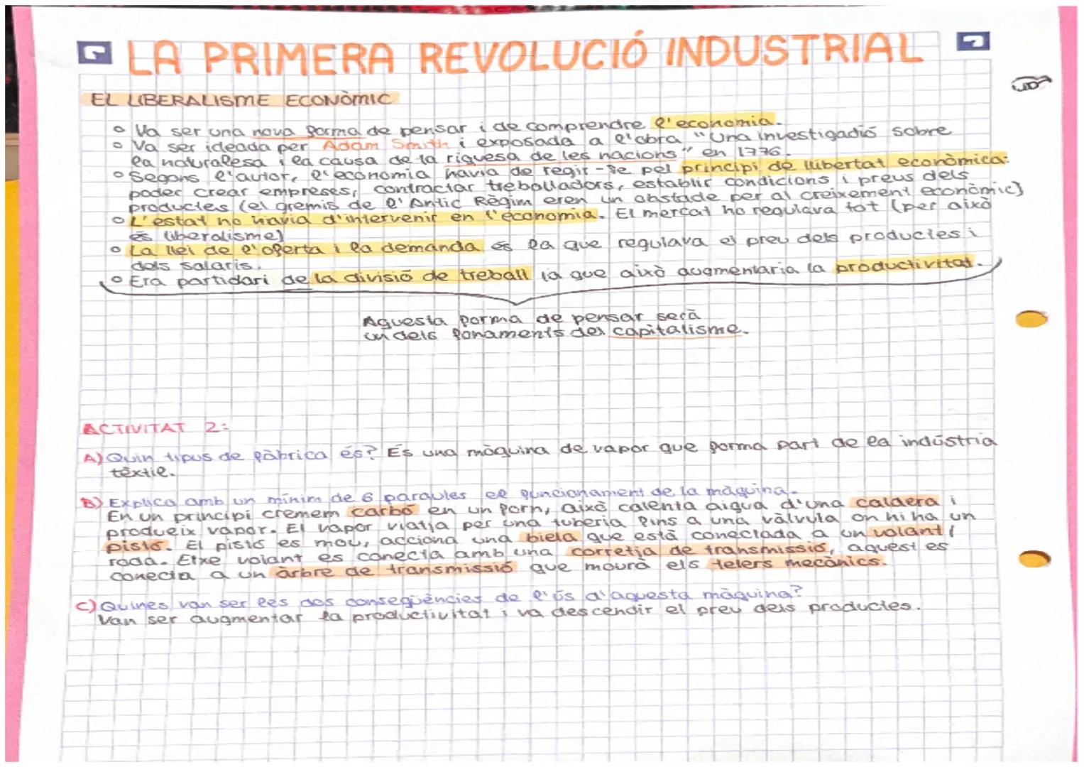 L'ORIGEN DE LA REVOLUCIÓ INDUSTRIAL
CONCEPTE DE REVOLUCIÓ INDUSTRIAL
Es un conjunt de transformacions econòmiques i
socials que es deriven d