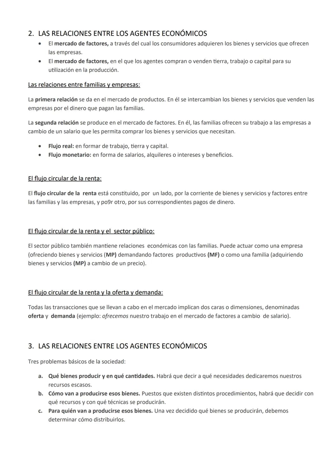 UNIDAD 3: AGENTES Y SISTEMAS ECONÓMICOS
1. LOS AGENTES ECONÓMICOS
Las economías domésticas o familias:
Las economías domésticas están compue