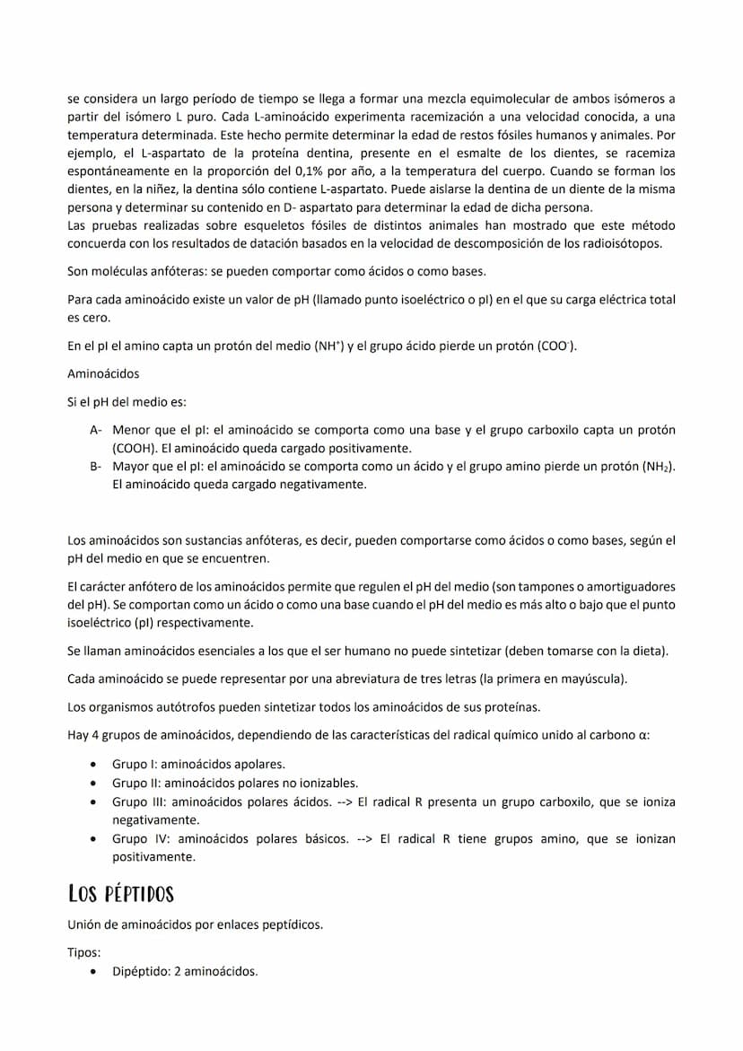 
<p>Las proteínas son polímeros de aminoácidos que están formadas por C, H, O, N, y pueden contener S y P, y en menor proporción, Fe, Cu, Mg