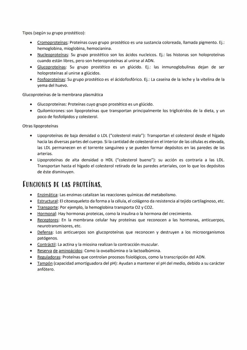 
<p>Las proteínas son polímeros de aminoácidos que están formadas por C, H, O, N, y pueden contener S y P, y en menor proporción, Fe, Cu, Mg