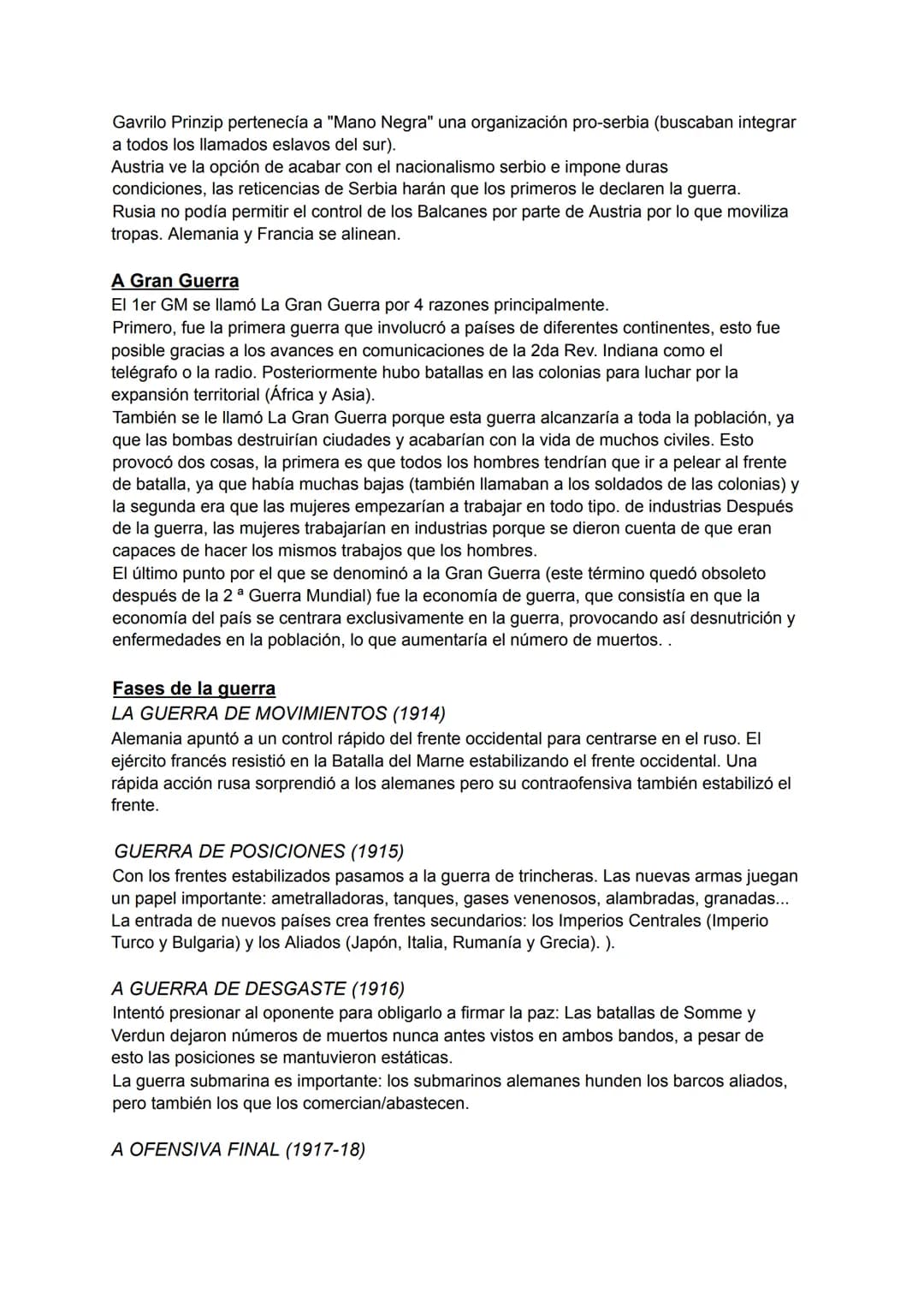 1 GUERRA MUNDIAL
Las causas de la guerra
1- Rivalidades entre potencias.
- Alemania y Francia: el problema de Alsacia y Lorena más las rival