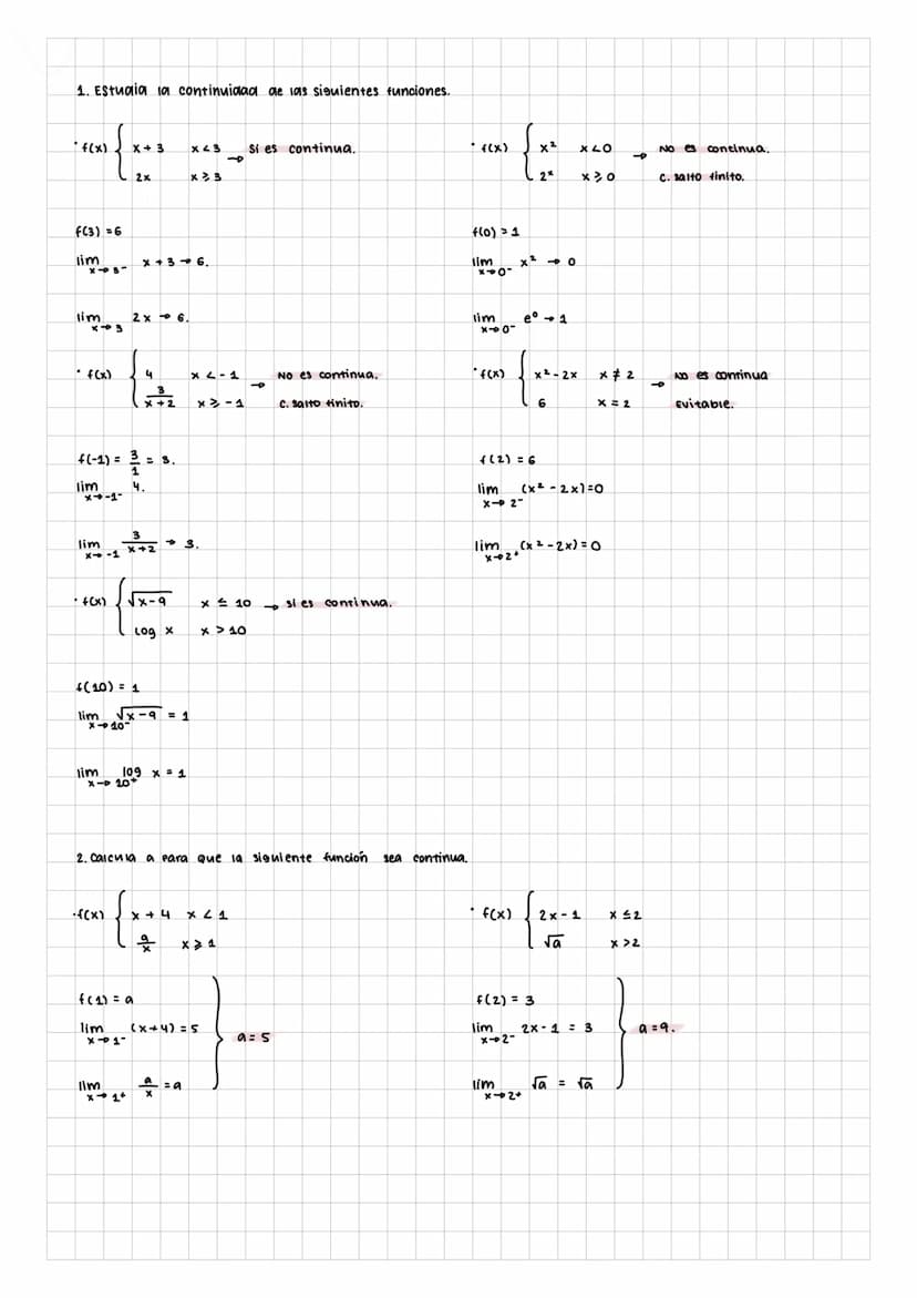 Limites, continuidad y.
asíntotas
Límites.
concepto gráfico cuando x α +∞
vamos a estudiar el comportamiento de la función, de donde viene y