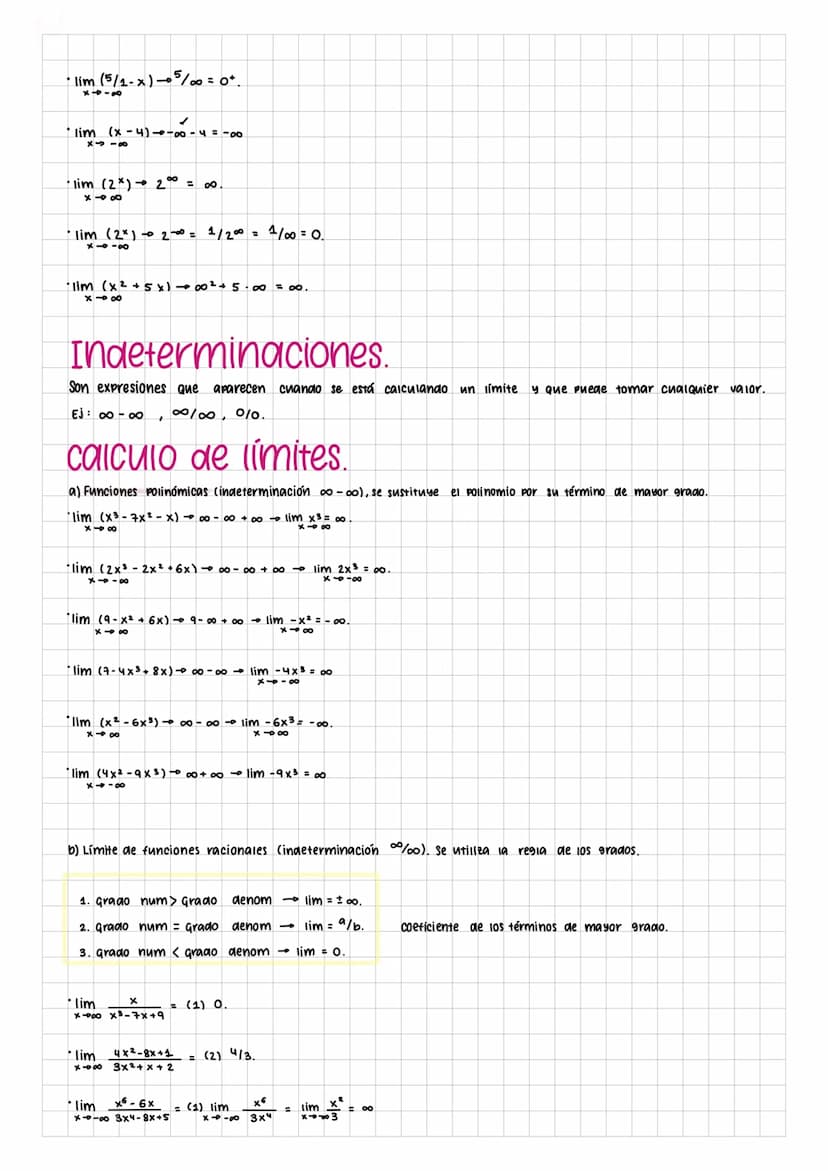 Limites, continuidad y.
asíntotas
Límites.
concepto gráfico cuando x α +∞
vamos a estudiar el comportamiento de la función, de donde viene y