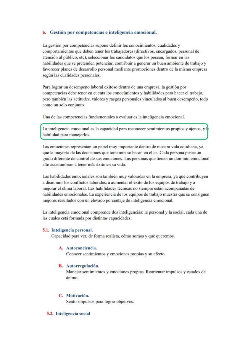 TEMA 5: GESTIÓN DE LOS RECURSOS HUMANOS
1. La gestión de los recursos humanos.
Es el elemento humano, único e irrepetible.
Las máquinas, la 